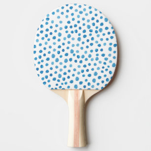 Raquette De Ping Pong Formes géométriques contemporaines aquarelle.