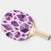 Raquette De Ping Pong Formes géométriques pourpres de bijou (Côté)
