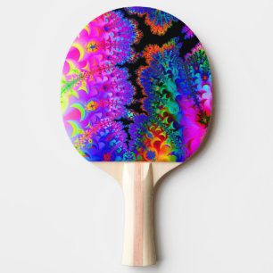 Raquette De Ping Pong Fractale de colorant de cravate