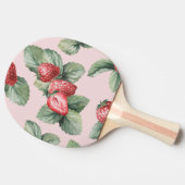 Raquette De Ping Pong Fraises mûres d'été : Aquarelle rose (Côté)