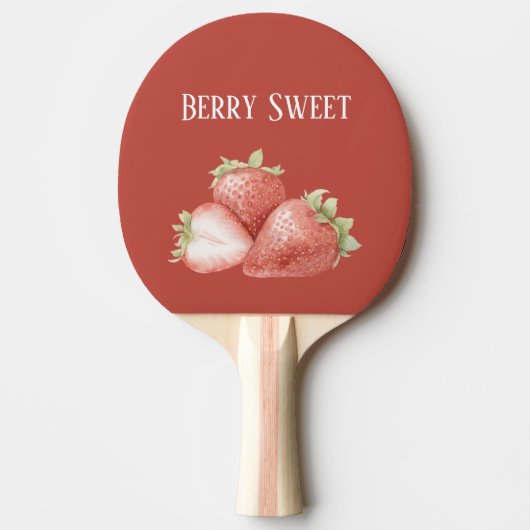 Raquette De Ping Pong Fraises Sucrées aux Fruits (Devant)