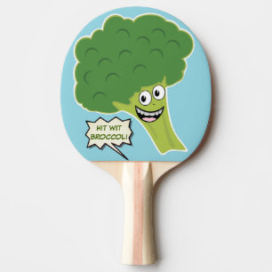 Raquette De Ping Pong Frappe personnalisée avec Brocoli