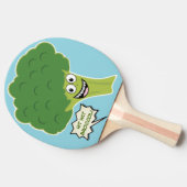 Raquette De Ping Pong Frappe personnalisée avec Brocoli (Côté)
