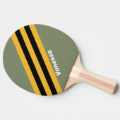 Raquette De Ping Pong Frappes nocturnes d'olive avec nom (Côté)