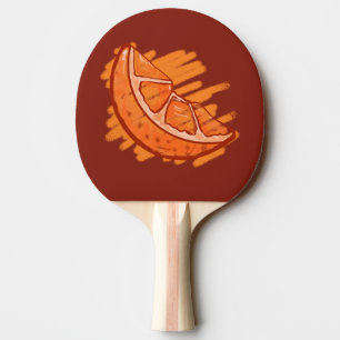 Raquette De Ping Pong Fruit Motif Sang Orange Cadeaux