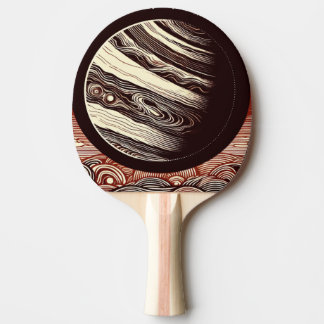 Raquette De Ping Pong FSF Jupiter Woodcut 2