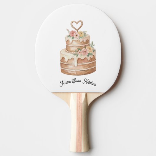 Raquette De Ping Pong fun Cake PingPong Paddle - Personalized Baker Gift (Devant)