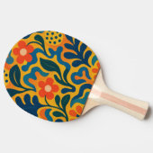 Raquette De Ping Pong Fun Retro Garden Collage Motif Motif (Côté)