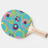 Raquette De Ping Pong Funky Blue Circles Ping Pong Paddle (Côté)