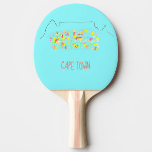 Raquette De Ping Pong Funky Cape Town Table Mountain Coloré