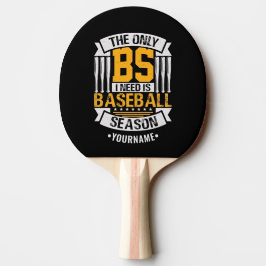 Raquette De Ping Pong Funny Baseball Sarcasme (Dos)