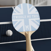 Raquette De Ping Pong Funny Blue Union Jack Drapeau Ping Pong Paddle