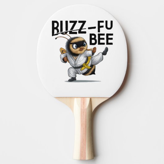 Raquette De Ping Pong Funny Buzz-Fu Bee Arts martiaux (Devant)