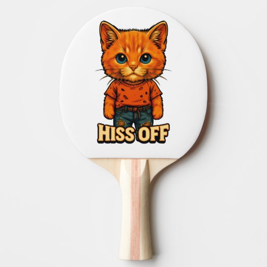 Raquette De Ping Pong Funny Cool  Cat Quote Tee (Devant)