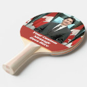 Raquette De Ping Pong Funny Justin Trudeau Message personnalisé Canada P (Devant Angle)