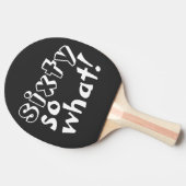 Raquette De Ping Pong Funny Sixty alors que Citer 60e Anniversaire (Côté)