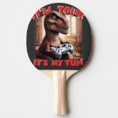 Raquette De Ping Pong Funny T-Rex Gamer Quote Design (Devant)