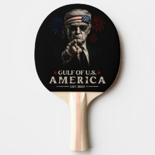 Raquette De Ping Pong Funny Trump Golfe Des USA Amérique 2025 4 juillet