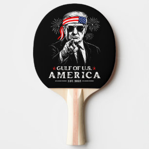 Raquette De Ping Pong Funny Trump Golfe Des USA Amérique 2025 4 juillet