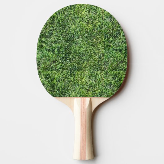 Raquette De Ping Pong Funny vert herbe texture motif vrai photo fun (Dos)