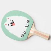 Raquette De Ping Pong Funny White Pomeranian (Côté)