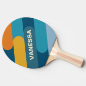 Raquette De Ping Pong Fusion Blue Soleil avec Nom (Côté)