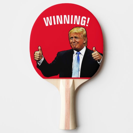RAQUETTE DE PING PONG GAGNER ! PADDLE DE PING PONG DONALD TRUMP (Devant)