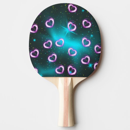 Raquette De Ping Pong Galaxie de coeur (Devant)