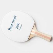 Raquette De Ping Pong garçon d'honneur témoin ajouter nom texte bachelor (Côté)