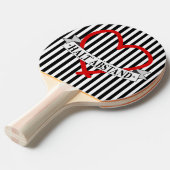 RAQUETTE DE PING PONG GARDE DE DISTANCE A COEUR (Devant Angle)