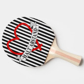 RAQUETTE DE PING PONG GARDE DE DISTANCE A COEUR (Côté)