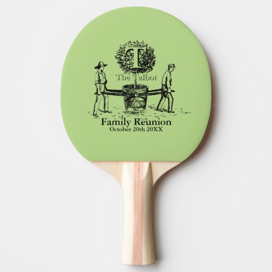 Raquette De Ping Pong Gardeners Famille Réunion personnalisée PingP Padd (Devant)