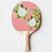 Raquette De Ping Pong Gardenia cape jasmine florale aquarelle (Dos)