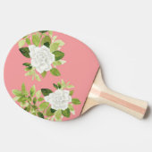Raquette De Ping Pong Gardenia cape jasmine florale aquarelle (Côté)