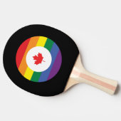 Raquette De Ping Pong Gay pride canadien (Côté)