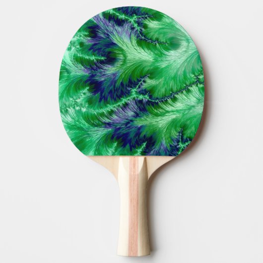 Raquette De Ping Pong ~ GAZE VERT ~ Fractal original ~ Ping Pong Paddle (Devant)