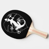 Raquette De Ping Pong Gecko Lizard Silhouette (Côté)