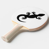 Raquette De Ping Pong Gecko noir et blanc (Devant Angle)