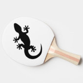 Raquette De Ping Pong Gecko noir et blanc (Côté)
