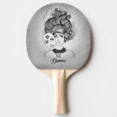 Raquette De Ping Pong Gemini Masqué Lady Zodiac (Devant)