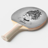 Raquette De Ping Pong Gemini Masqué Lady Zodiac (Devant Angle)