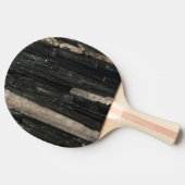 Raquette De Ping Pong Gemstone Photo Black White Stried Gem Modern (Côté)