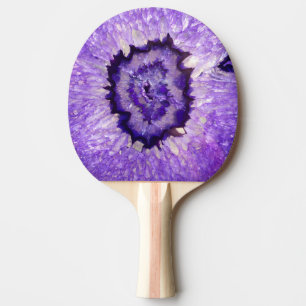 Raquette De Ping Pong Géode d'agate violet tombé