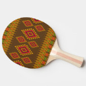 Raquette De Ping Pong Géométrique ethnique, conception traditionnelle, r (Côté)