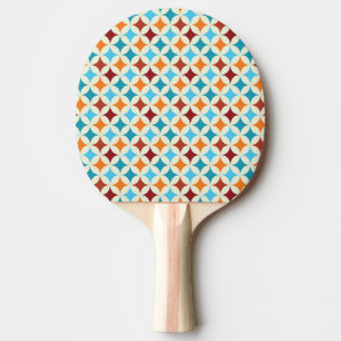 Raquette De Ping Pong Géométrique stylé : Motif Vintage sans couture