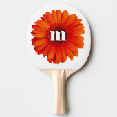 Raquette De Ping Pong Gerbera Daisy Monogramme initial (Devant)