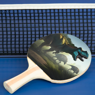 Raquette De Ping Pong Giganotosaurus Dinosaures Prowling Ping Pong Paddl