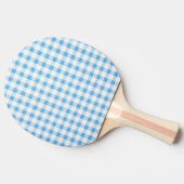 Raquette De Ping Pong Gingham Bleu Bébé (Côté)
