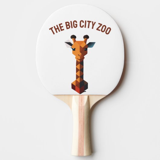 Raquette De Ping Pong Girafe isométrique (Devant)