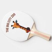 Raquette De Ping Pong Girafe isométrique (Côté)